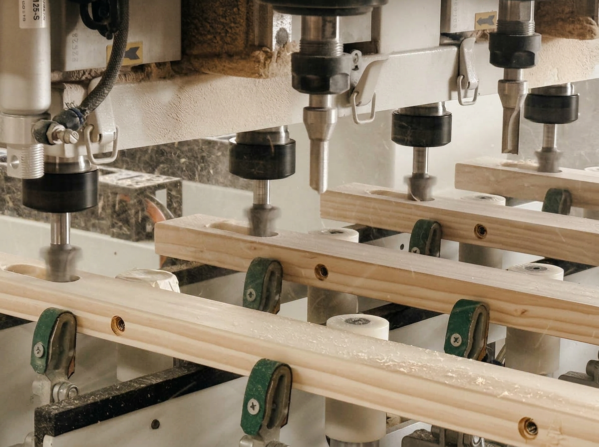 ASY Vietnam furniture factory floor with CNC machining line in Đồng Nai